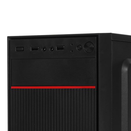 Компьютерный корпус Minitower ExeGate BAA-113-AAA450 (mATX, БП AAA450 с вент. 8см, 2*USB, аудио, черный)