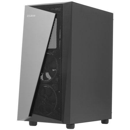 Компьютерный корпус ZALMAN S4 Plus, ATX, черный, WINDOW, 1x5.25", 4x3.5", 1x2.5", 2xUSB 2.0, 1xUSB 3.0, FRONT 2x120мм, REAR 1x120мм