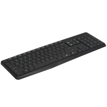 Комплект клавиатура+мышь Logitech MK235 беспроводной, USB, 1000 DPI, серый