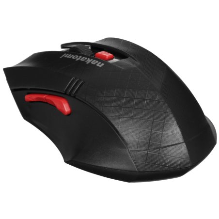 Мышь беспроводная Nakatomi MRON-04U черный, 1600 dpi, радиоканал, USB, кнопки - 6