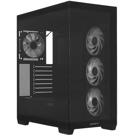 Компьютерный корпус Gigabyte Gb-C500P ST черный без БП ATX 3x120мм 6x140мм 2xUSB 3.0 1xUSB3.1 audio bott PSU