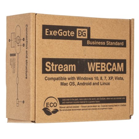 Веб-камера ExeGate Stream C925 Wide FullHD T-Tripod