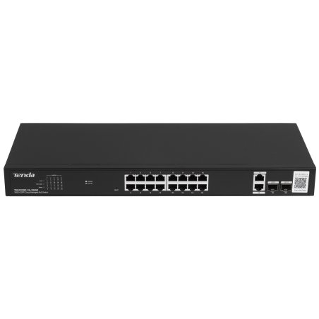 Коммутатор управляемый PoE Tenda TEG2220P-16-250W, 18 портов, 18x1 Gbит/с, SFP 2x1 Gbит/с, PoE 16x30Вт (до 230Вт)
