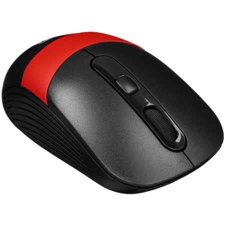 Мышь беспроводная Oklick 310MW черный/красный, 3200 dpi, радиоканал, USB, кнопки - 4