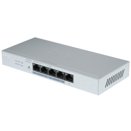 Коммутатор Zyxel GS1200-8HP V2 8 Port Gigabit PoE+ webmanaged Switch, 4x PoE, 60 Watt