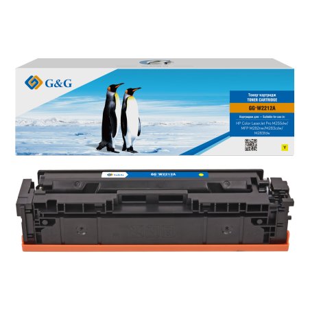 Картридж лазерный G&G GG-W2212A желтый (1250стр.) для HP M255/MFP M282/M283