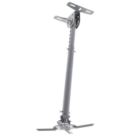 Крепеж Wize WPC-S серебро Универсальное комплект для проектора, длина штанги 61-96 см, наклон +/- 15°, поворот +/- 15°, до 12 кг, 260х260