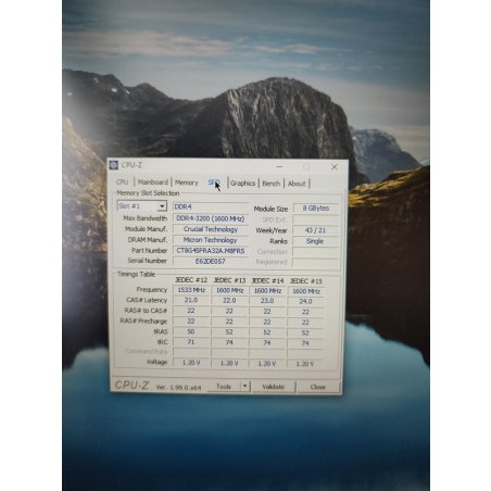 Оперативная память Crucial, DDR4, 8Gb (1x8Gb), 3200MHz, CL22 SO-DIMM