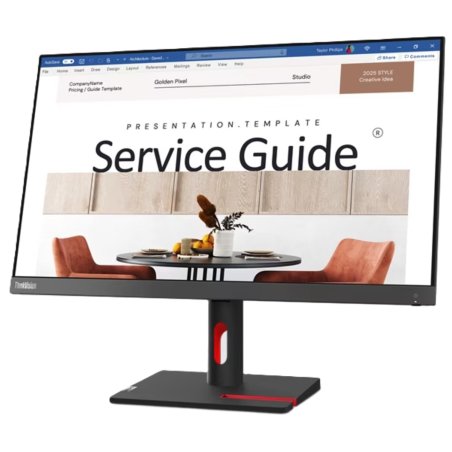 Монитор 23.8" Lenovo ThinkVision S24i-30 IPS 1920x1080, 100 Гц, 4 мс, 16:9, 250 кд/м², HDMI 1.4, VGA, 3.5 мм, черный