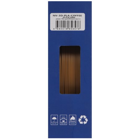 Филамент NVPrint PLA Coffee для 3D печати диаметр 1.75мм длина 330 метров масса 1 кг
