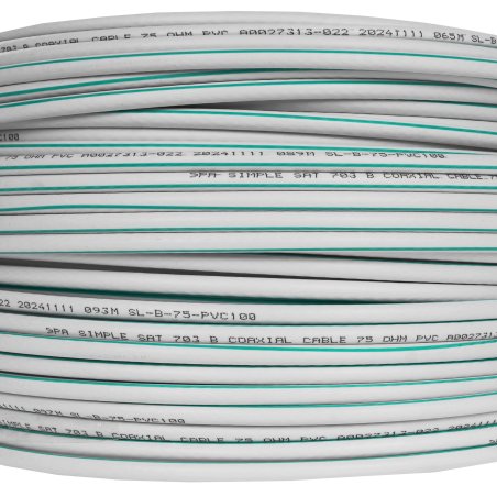 Кабель SAT 703 B.CCS/(оплетка Al. 75%)PVC 75Ом 100м SIMPLE (м) Эра Б0044608