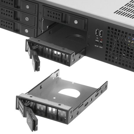 Серверный корпус ExeGate Pro 2U660-HS06 (RM 19", высота 2U, глубина 660, БП 500ADS, 6xHotSwap, USB)