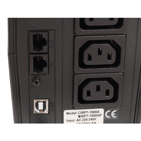 Источник бесперебойного питания Powercom Raptor RPT-1000AP 600Вт 1000ВА черный