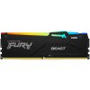 Оперативная память Kingston Fury Beast, DDR5, 16Gb (1x16GB), 5200MHz, CL40, DIMM, с радиаторами, RGB, черный