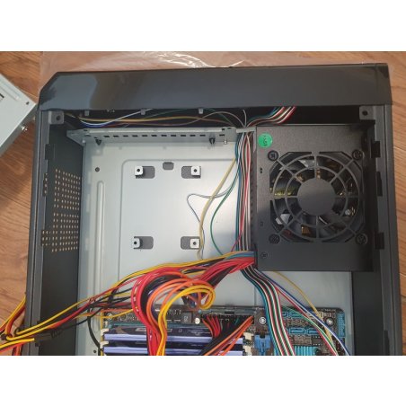 Компьютерный корпус ExeGate EX268691RUS Компьютерный корпус MiniITX ExeGate MI-207 Black, miniITX/mATX, (M450, 80мм), 2*USB, Audio