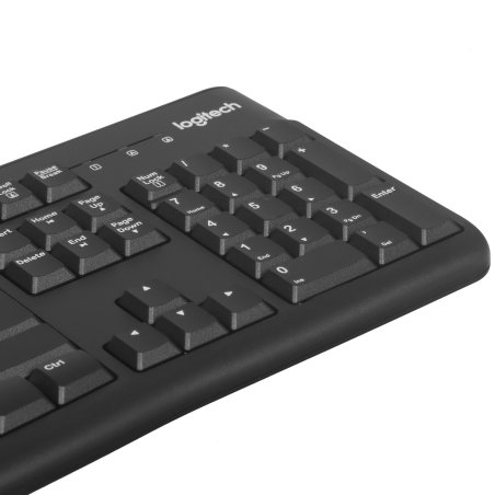 Клавиатура проводная Logitech K120 for business, USB черный (заводская гравировка)