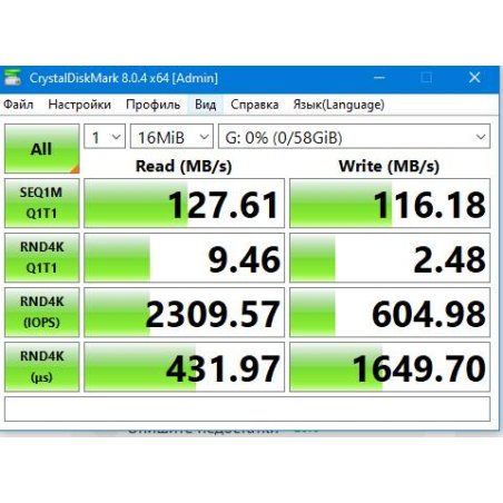 Флешка USB ADATA UV320 (AUV320-64G-RWHGN), 64Gb, USB 3.2 Gen1, R/W 100/30, белый/зеленый