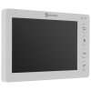 Цветной монитор видеодомофона 7" формата AHD(1080P), с детектором движения, функцией фото- и видеозаписи. Цвет белый (модель AC-434)