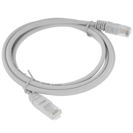 Патч-корд Rexant U/UTP, CAT 5e, RJ45-RJ45, 26AWG, ZH нг(А)-HF, серый, 2м