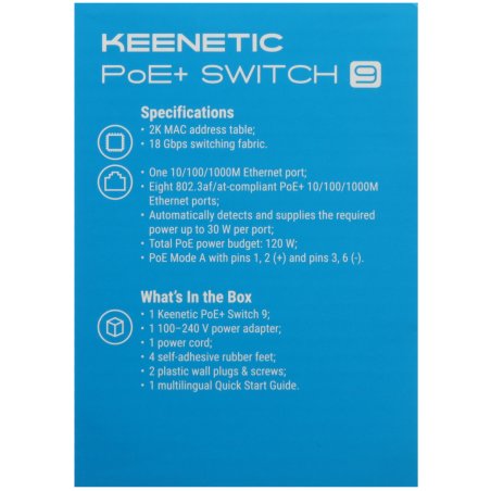 Сетевой коммутатор PoE-Switch Keenetic KN-4710 IEEE 802.3af