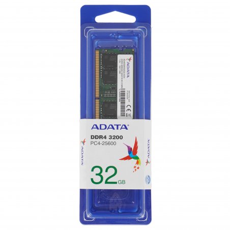 Оперативная память ADATA, DDR4, 32GB (1x32GB), 3200MHz, CL22, SO-DIMM