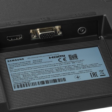 Монитор 24" Samsung Essential S3 S24F330EAIXCI VA FHD, 100 Гц, 5 мс (GtG), 16:9, 250 кд/м², HDMI 1.4, VGA, черный