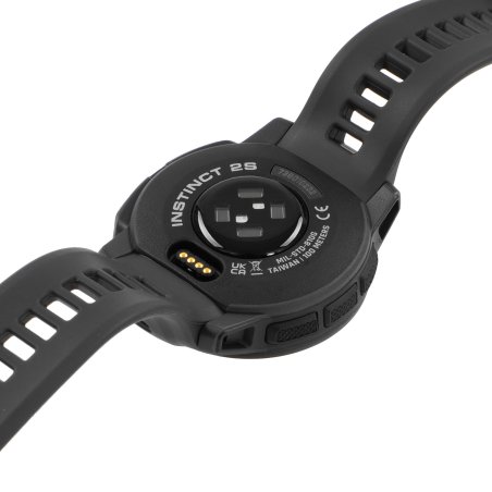 Смарт-часы Garmin Instinct 2s Solar 40мм 1.2" AMOLED корп.черный/белый рем.белый (010-02564-03)