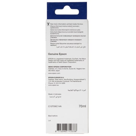 Контейнер с черными чернилами Epson C13T09C14A