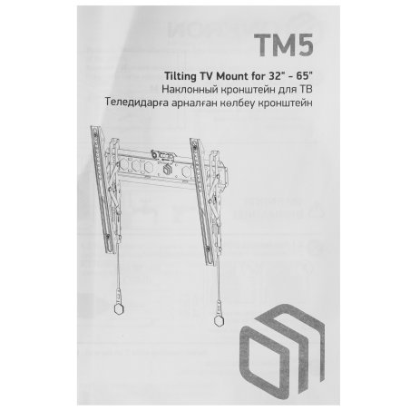 Кронштейн ONKRON TM5 для телевизора 32"-70" наклонный, черный