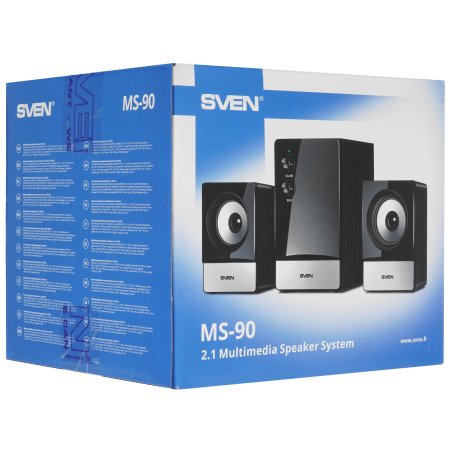 Акустическая система SVEN MS-90 черный (2x2.5W+ сабвуфер 5W, дерево)