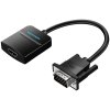 Мультимедиа конвертер Vention VGA + аудио > HDMI, гибкий, черный
