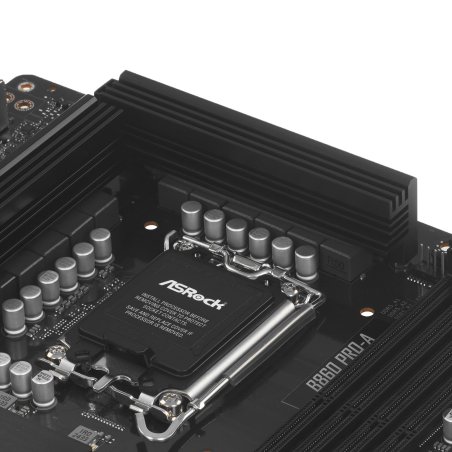 Материнская плата ASRock B860 Pro-A, LGA 1851, Intel B860, 4xDDR5, 4xSATA, 3xM.2, 1xPCIe 5.0 x16, 1xPCIe 4.0 x4, 1xDisplayPort, 1xHDMI, 1x 2.5Gb LAN, 6xUSB 3.2 Gen 1, 2xUSB 2.0, 1xUSB 3.2 Gen 2x2 (Type-C), 3x3.5 мм, 7.1, ATX