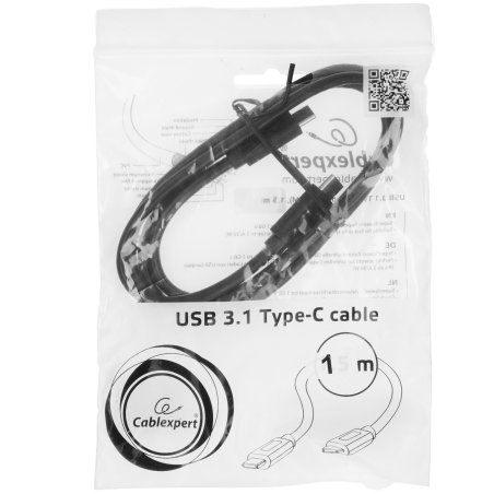 Кабель Cablexpert CCP-USB3.1-CMCM-1M USB3.1TypeC/USB3.1TypeC, 1м,