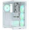 Компьютерный корпус XPG INVADER X WHITE (INVADERXMT-WHCWW) Mid-Tower Gaming ATX PC Case with Panoramic View, Tempered Glass Panels, and RGb Lighting Black
