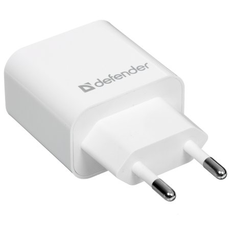 Сетевой адаптер Defender 2xUSB, 2.1А, белый (UPA-22)