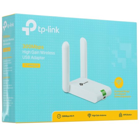 Сетевой адаптер TP-Link SOHO TL-WN822N Адаптер W300M High-Power Wireless USB Adapter, 2x2 MIMO, 802.11n