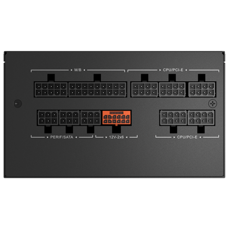 Блок питания PcCooler ATX 1000W P5-YN1000-G1F 80+ gold (20+4pin) APFC 120мм fan 6xSATA Cab Manag RTL