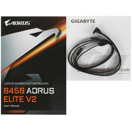 Материнская плата Gigabyte B550 AORUS ELITE V2 Soc-AM4 AMD B550 4xDDR4 ATX AC`97 8ch(7.1) 2.5Gg RAID+HDMI+DP