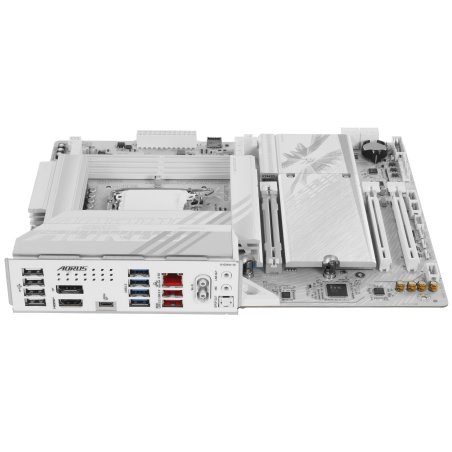 Материнская плата Gigabyte B860 AORUS ELITE WIFI7 ICE, LGA 1851, Intel B860, 4xDDR5, 4xSATA, 3xM.2, 1xPCIe 5.0 x16, 2xPCIe 4.0 x1, 1xHDMI, 2xDP, 1x 2.5Gb LAN, 6xUSB-A 3.2, 1xUSB-C 3.2, 4xUSB-A 2.0, 2x3.5 мм, 7.1, ATX