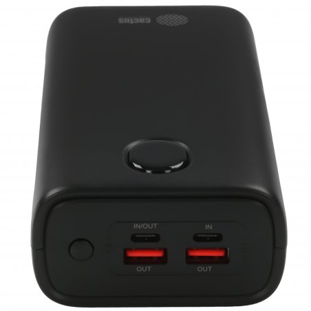 Портативный аккумулятор Cactus CS-PBFSJA-30000 30000mAh 4.5A 2xUSB-A/USB-C черный