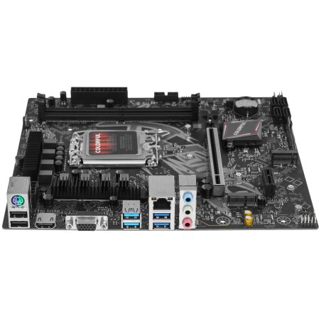 Материнская плата Colorful BATTLE-AX B760M-D PRO V20, LGA 1700, Intel B760, 2xDDR4, 4xSATA, 2xM.2, 1xPCIe 4.0 x16, 1xPCIe x1, 1xHDMI, 1xDP, 1x2.5Gb LAN, 2xUSB-A 2.0, 4xUSB 3.2 Gen 1, 3x3.5 мм, 5.1, mATX