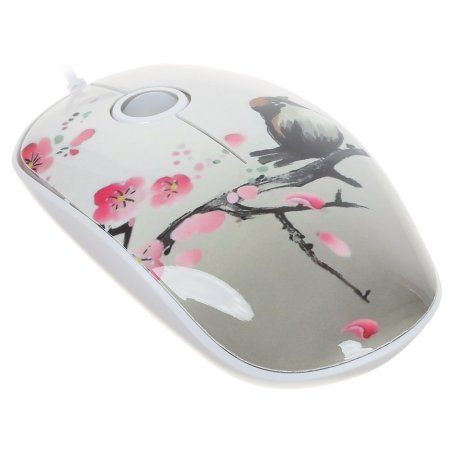 Мышь проводная Qumo Office M43 Serenity белый, 1000 dpi, USB, кнопки - 3