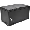 Шкаф телекоммуникационный настенный разборный ЦМО ЭКОНОМ 9U (600 x 520) дверь металл, черный (ШРН-Э-9.500.1-9005)