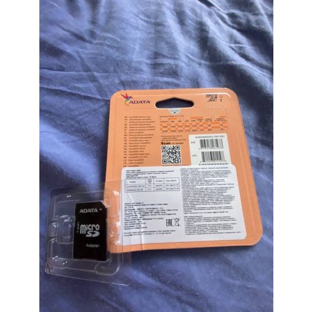 Флеш карта microSD 64Gb ADATA microSDHC Class 10 UHS-I A1 100/25 MB/s (SD адаптер)