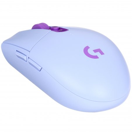 Мышь беспроводная Logitech G304 Lightspeed фиолетовый, 12000 dpi, радиоканал, USB, кнопки - 6