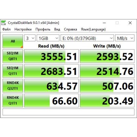 Накопитель SSD Apacer AS2280P4U, 512Gb, PCIe 3.0 x4, M.2 2280, NVMe, R/W 3500/2300