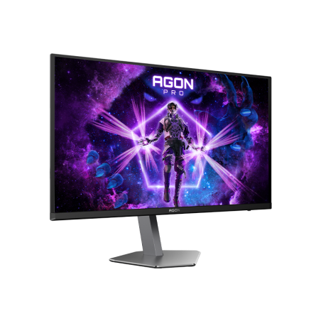 Монитор 26.5" AOC AGON PRO AG276QSD QD-OLED 2560x1440, 360 Гц, 0.03 мс, 16:9, 1000 кд/м², 2xHDMI 2.1, 2xDP 1.4, 3.5 Jack, USB Hub (2x USB 3.2 Gen1), динамики (2x5 Вт), HDR10, FreeSync, черно-серый