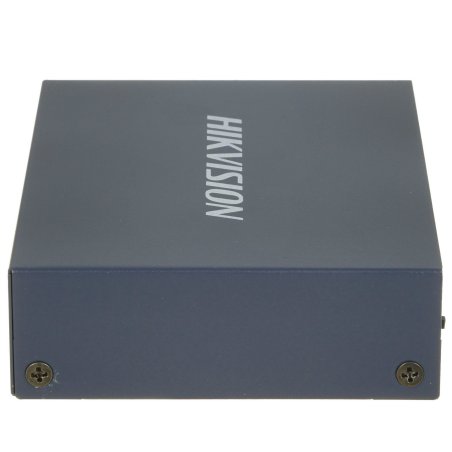 Коммутатор Hikvision DS-3E0105P-E(B) 4 RJ45 100M PoE с грозозащитой 6кВ, 2 порт с высоким приоритетом; 1 Uplink порт 100М Ethernet; бюджет PoE 60Вт; поддержка режима передачи до 250м,10Мб/с, CAT5e; таблица MAC а