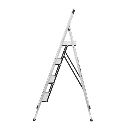 Стремянка MASTER HOUSE Бриена (алюминиевая), 4 ступени, цвет алюминий 84164