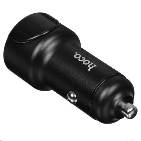 Автомобильная зарядка (от прикуривателя) HOCO Z42, PD20, QC3.0, один порт USB, один порт Type-C, черный